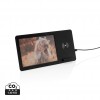 5W Wireless charger and photo frame in Black