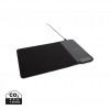 Mousepad with 15W wireless charging and USB ports in Black