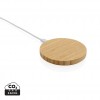 Bamboo 15W wireless charger in Brown