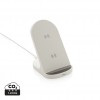 RCS recycled plastic double coil wireless stand 15W in White