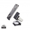 Terra RCS recycled aluminum foldable 3 in 1 15W charger in Grey