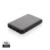 5.000 mAh wireless charging pocket powerbank in Black