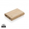 Bamboo 5.000 mAh powerbank in Brown