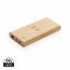 Bamboo 8.000 mAh 5W wireless powerbank in Brown