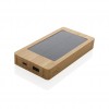 Sunwick 10.000 mAh Bamboo solar powerbank in Brown