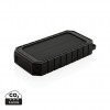 RCS recycled plastic Solar powerbank with 10W Wireless in Black