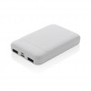 RCS recycled plastic 5.000 mAh powerbank in White