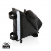 PU high visibility bike frame bag with bottle holder in Black