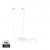 Wireless earbuds in pouch in White