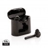 Liberty wireless earbuds in charging case in Black