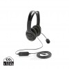 Over ear wired work headset in Black