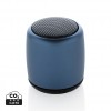 Mini aluminium wireless speaker in Blue