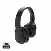 RCS recycled plastic Elite Foldable wireless headphone in Black