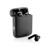 Skywave RCS recycled plastic solar earbuds in Black