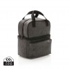 Cooler bag with 2 insulated compartments in Anthracite