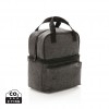 Cooler bag with 2 insulated compartments in Grey