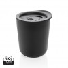 Simplistic antimicrobial coffee tumbler in Black