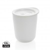 Simplistic antimicrobial coffee tumbler in White