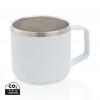 Stainless steel camp mug in White