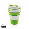 Foldable silicone cup in Green