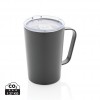RCS Recycled stainless steel modern vacuum mug with lid in Grey