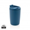 GRS Recycled PP tumbler with flip lid in Blue