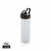 Sport bottle with straw in White