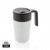 GRS Recycled PP and SS mug with handle in White