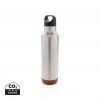 Cork leakproof vacuum flask in Silver