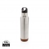 Cork leakproof vacuum flask in Silver