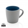 Ceramic mug with coloured inner 300ml in Blue