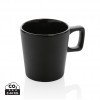 Ceramic modern coffee mug in Black, Black