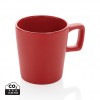 Ceramic modern coffee mug in Red