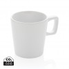 Ceramic modern coffee mug in White, White