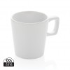 Ceramic modern coffee mug 300ml in White