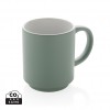 Ceramic stackable mug 180ml in Green