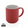 Ceramic stackable mug 180ml in Red