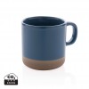 Glazed ceramic mug 360ml in Blue