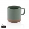 Glazed ceramic mug 360ml in Green