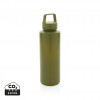 RCS certified recycled PP water bottle with handle in Green