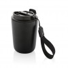 Cuppa RCS re-steel vacuum tumbler with lanyard in Black