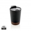 GRS RPP stainless steel cork coffee tumbler in Black