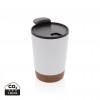 GRS RPP stainless steel cork coffee tumbler in White