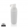 Flow RCS recycled stainless steel vacuum bottle in White