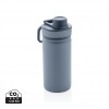 Vacuum stainless steel bottle with sports lid 550ml in Blue, Blue