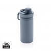 Vacuum stainless steel bottle with sports lid 550ml in Blue