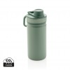 Vacuum stainless steel bottle with sports lid 550ml in Green