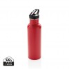 Deluxe stainless steel activity bottle in Red