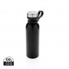 Copper vacuum insulated bottle with carry loop in Black