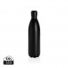Solid colour vacuum stainless steel bottle 1L in Black